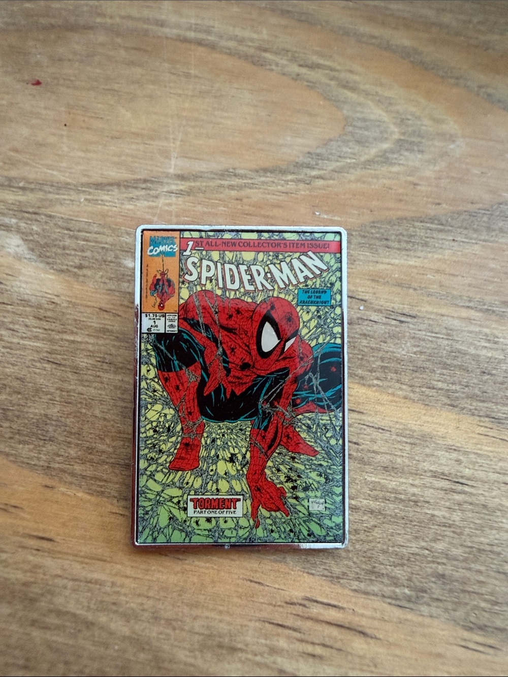 Marvel Red and Black Spider-Man Enamel Pin